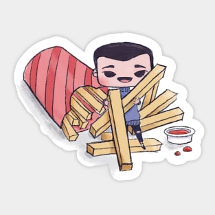 Big French Fries Sticker